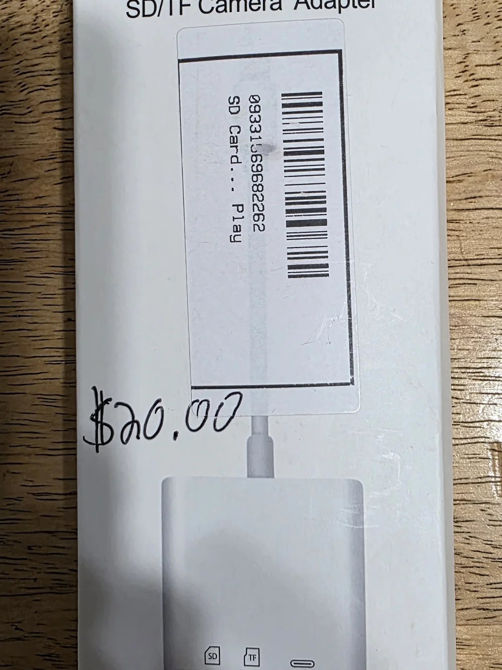 SD/TF Camera Adapter - White